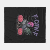 F Caw F Lustiger Hahn Klassischer Einfacher Stil Fleecedecke (Vorderseite (Horizontal))