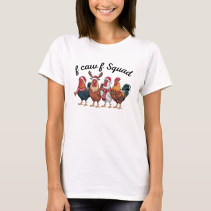 F-CAW-F Lustiger Hahn-Meme   Hühnerfarm-Humor De T-Shirt