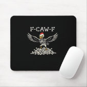 F Caw F Lustiger Hühner-Halloween Cooler Einzigart Mousepad (Mit Mouse)