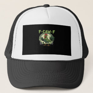 F Caw F Lustiger Hühner Halloween Vintage Klassike Truckerkappe