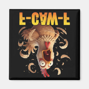 F-caw-f Lustiger Hühner Humor Zitat Hahn Meme Frau Magnet