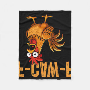 F-caw-f Lustiger Hühnerhumor F-caw-f Zitat Hahn  Fleecedecke