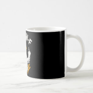 F-caw-f Lustiger Hühnerhumor F-caw-f Zitat Hahn Kaffeetasse