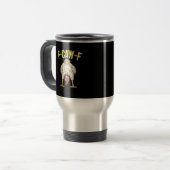 F-Caw-F Lustiger Hühnerhumor F-Caw-F Zitat Hahn  Reisebecher (Vorderseite Links)