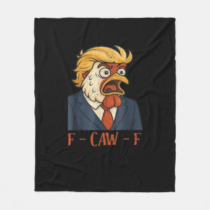 F Caw F Lustiger Klassischer Vintage-Hühnchen-Stil Fleecedecke