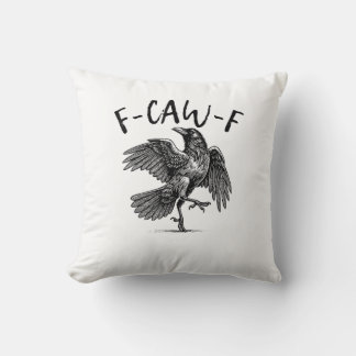 F-Caw-F Lustiger Rabe Crow Spooky Season Kreative Kissen