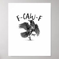 F-Caw-F Lustiger Rabe Crow Spooky Season Kreative 