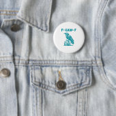 F-Caw-F Lustiger Rabe Gothic-Krähe Retro-Klassiker Button (Beispiel)