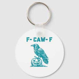 F-Caw-F Lustiger Rabe Gothic-Krähe Retro-Klassiker Schlüsselanhänger