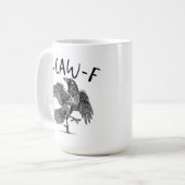 F-Caw-F Lustiger Schwarzer Rabe F-Caw-F Lustiger S Kaffeetasse (Vorderseite Links)