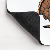 F-caw-f Lustiger Truthahn Trendiger Thanksgiving-V Mousepad (Ecke)