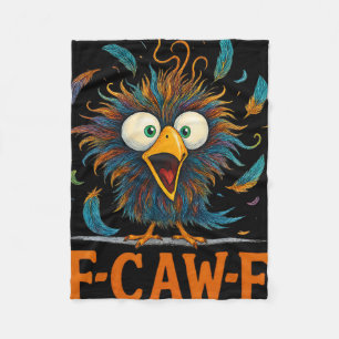 F-caw-f Lustiger Unordentlicher Huhn Vogel Hahn Fc Fleecedecke