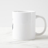 F-Caw-F Lustiger Vogel Krähe Jumbo-Tasse (Rechts)