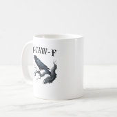 F-Caw-F Lustiger Vogel Krähe Kaffeetasse (Vorderseite Links)