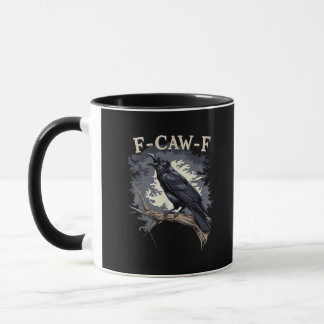F Caw F Lustiger Vogel Krähe Kreative Casual Gesta Tasse