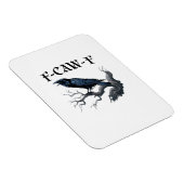 F-Caw-F Lustiger Vogel Krähe Magnet (Rechte Seite)