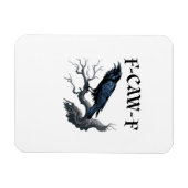 F-Caw-F Lustiger Vogel Krähe Magnet (Horizontal)