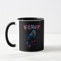 F Caw F Lustiger Vogel Krähe Rabe Wortwitz Scherz 
