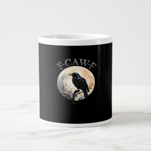 F Caw F Lustiger Vogel Mond Minimaler Sauberer Sti Jumbo-Tasse