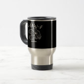 F Caw F Lustiges Design Reisebecher (Vorderseite Links)