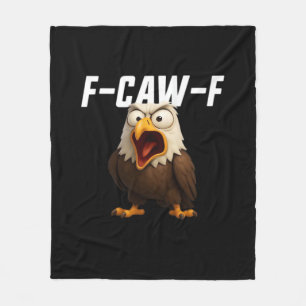 F-Caw-F Lustiges F-Caw-F Zubehör Retro Klassiker Fleecedecke
