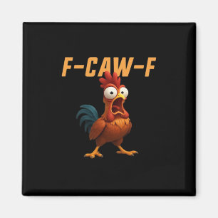 F-Caw-F Lustiges Huhn F-Caw-F Gear Retro G Magnet