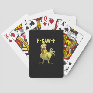 F-Caw-F Lustiges Huhn Klassisch Kreative Casual Spielkarten
