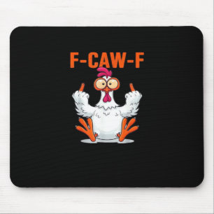 F-Caw-F Lustiges Huhn Klassisch Minimal Sauber Mousepad
