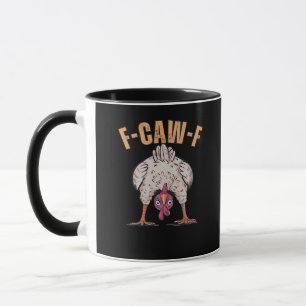 F-Caw-F Lustiges Huhn Klassisch Retro Cool Tasse
