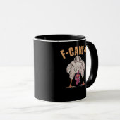 F-Caw-F Lustiges Huhn Klassisch Retro Cool Tasse (VorderseiteRechts)