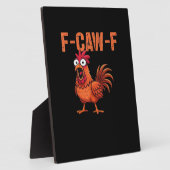 F-Caw-F Lustiges Huhn Klassischer Trendstil Fotoplatte (Seite)