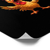 F-Caw-F Lustiges Huhn Klassisches Ästhetisches Des Poster (Ecke)