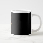 F Caw F Lustiges Hühner-Meme Moderne Trendstyle Jumbo-Tasse (Rechts)
