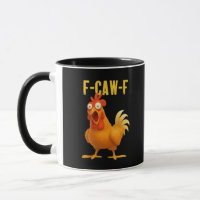 F Caw F Lustiges Hühner-Meme Moderne Trendstyle