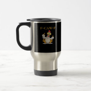 F-Caw-F Lustiges Retro-Huhn Klassiker Reisebecher