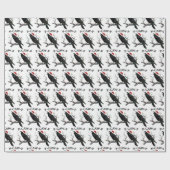 F-Caw-F Lustiges Weihnachten Schwarze Krähe Frohe Geschenkpapier (Flach)