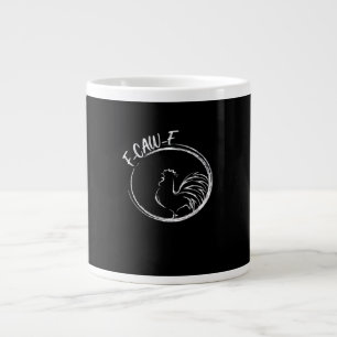 F-Caw-F Lustiges Wortspiel-Zitat im Retro-Stil Jumbo-Tasse