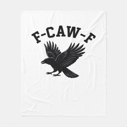 F-Caw-F Meme Lustig Trendig Fleecedecke (Vorderseite)