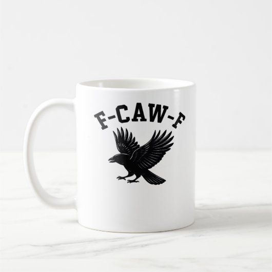 F-Caw-F Meme Lustig Trendig Kaffeetasse (Links)