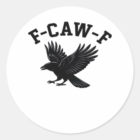F-Caw-F Meme Lustig Trendig Runder Aufkleber (Vorderseite)