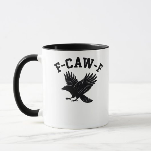 F-Caw-F Meme Lustig Trendig Tasse (Links)