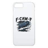 F-Caw-F Minimal Clean Case-Mate iPhone Hülle (Rückseite)