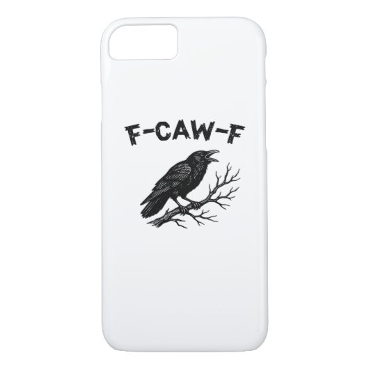 F-Caw-F Minimal Clean Case-Mate iPhone Hülle (Rückseite)