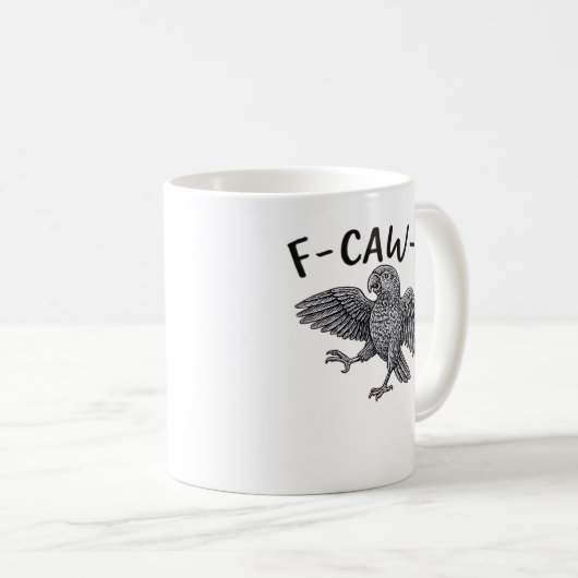 F Caw F Minimal Clean Design Kaffeetasse (VorderseiteRechts)