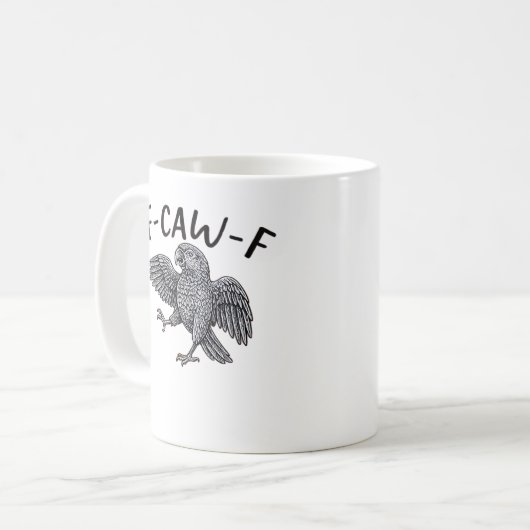 F Caw F Minimal Clean Design Kaffeetasse (Vorderseite Links)