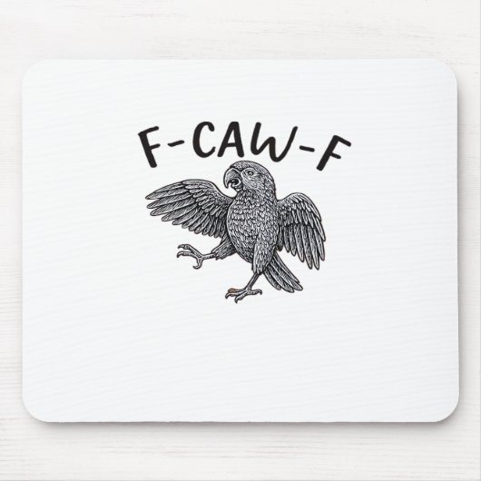 F Caw F Minimal Clean Design Mousepad (Vorne)