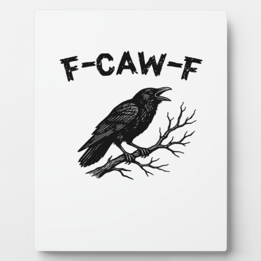 F-Caw-F Minimal Clean Fotoplatte (Vorderseite)