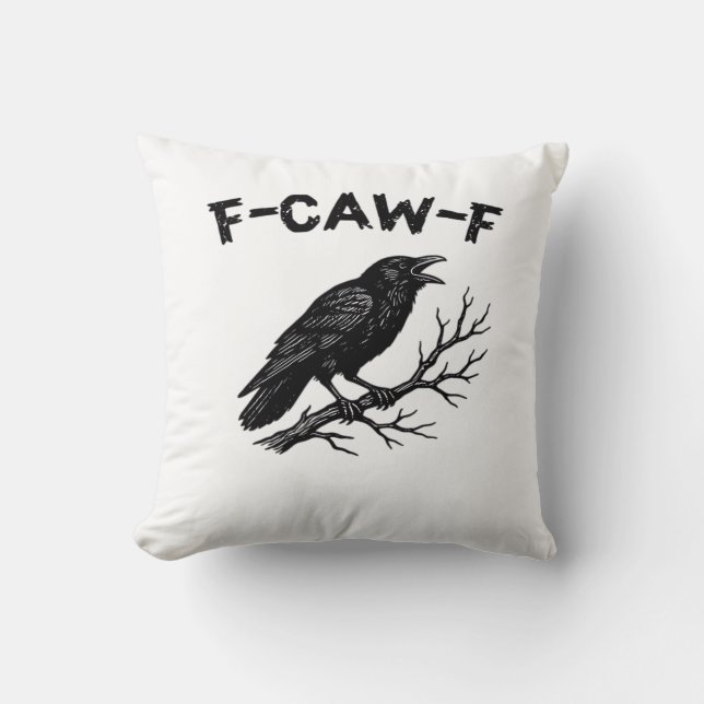 F-Caw-F Minimal Clean Kissen (Vorderseite)