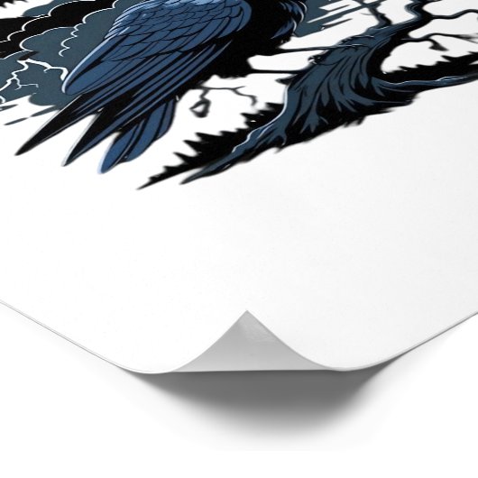 F-Caw-F Minimal Clean Poster (Ecke)