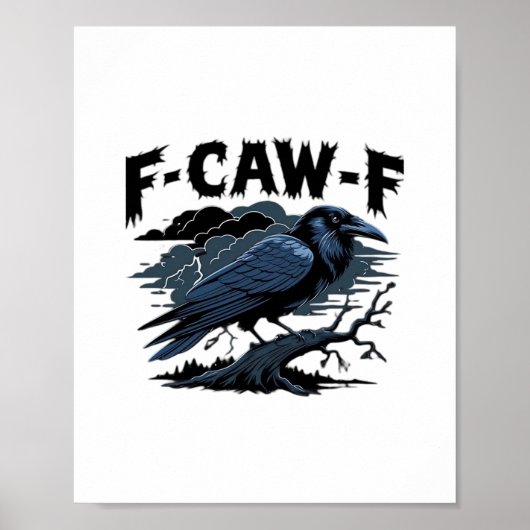 F-Caw-F Minimal Clean Poster (Vorne)